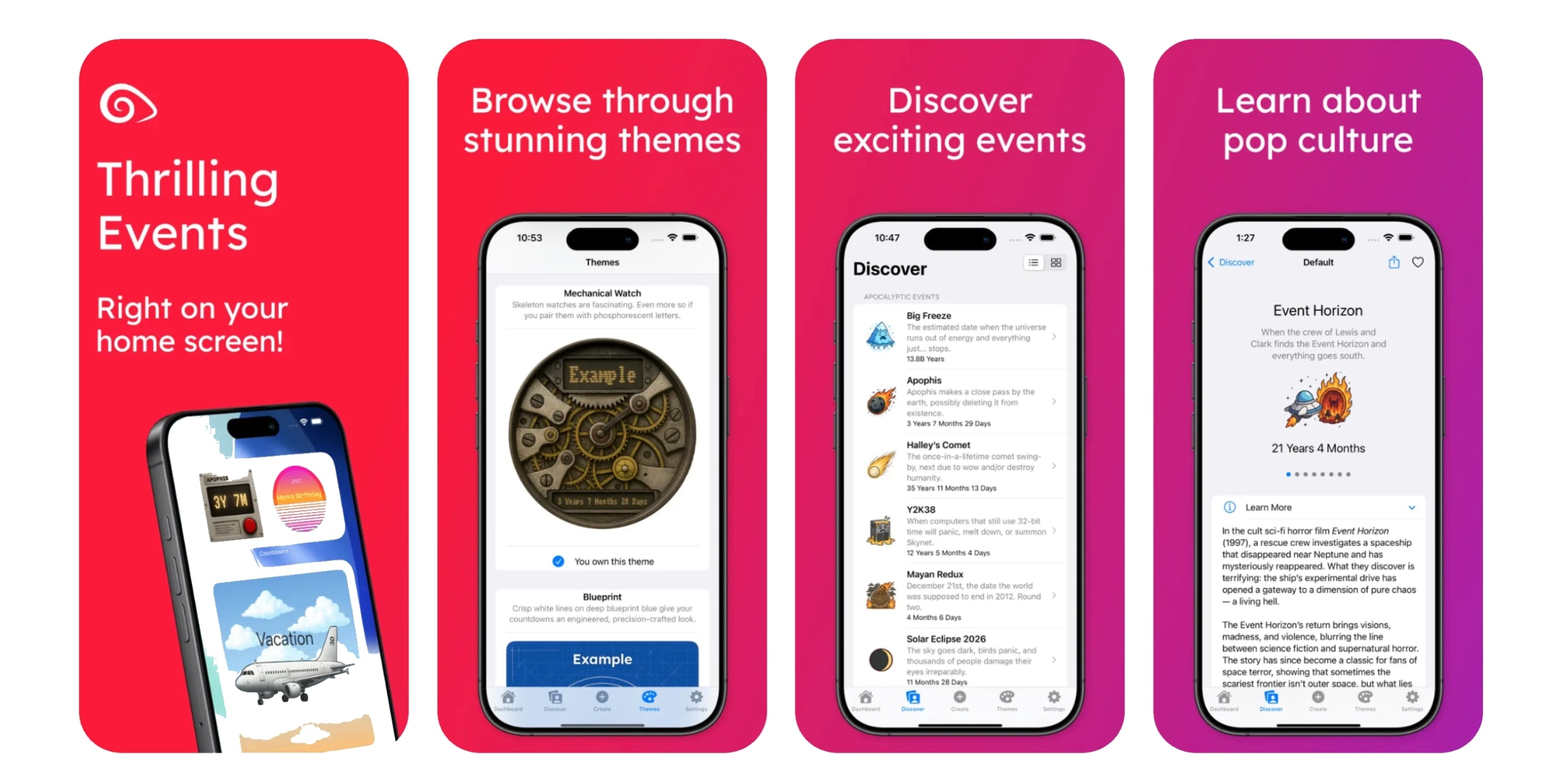 Новые приложения для iOS: Cursed Countdowns