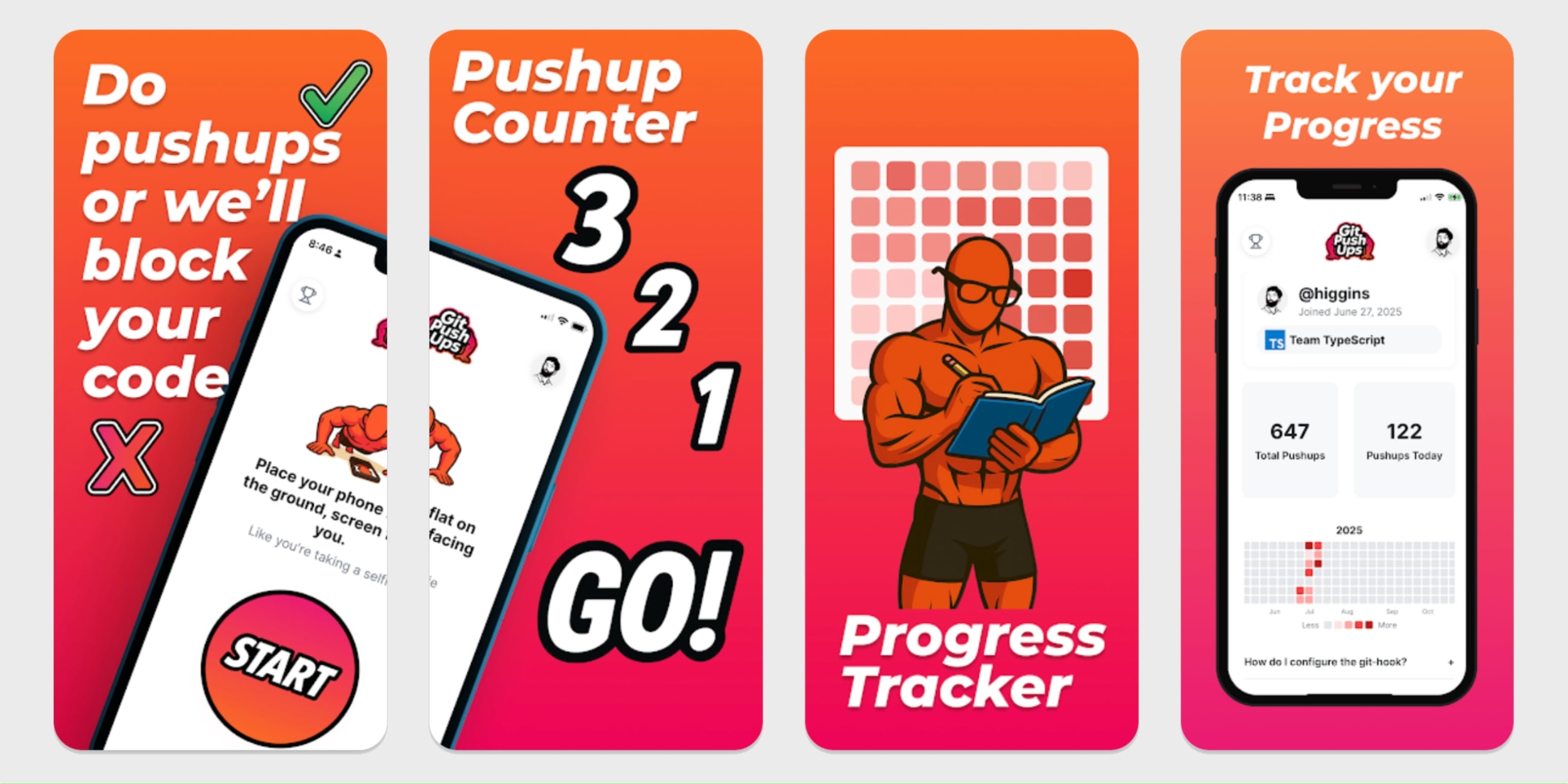 Приложение для Android Git Pushups