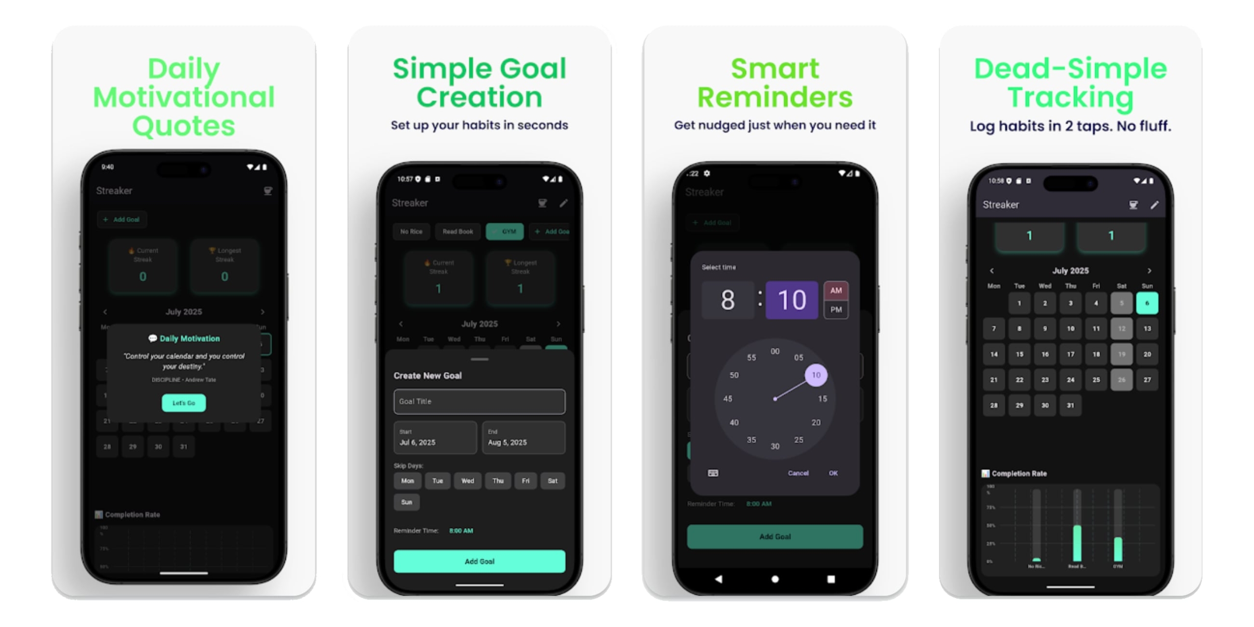 Приложение для Android Streaker